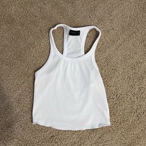 White fox halter top